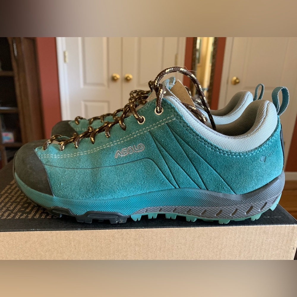 ASOLO Women's Space GV Durable Outdoor Hiking Shoes w/Suede Upper, Gore-Tex